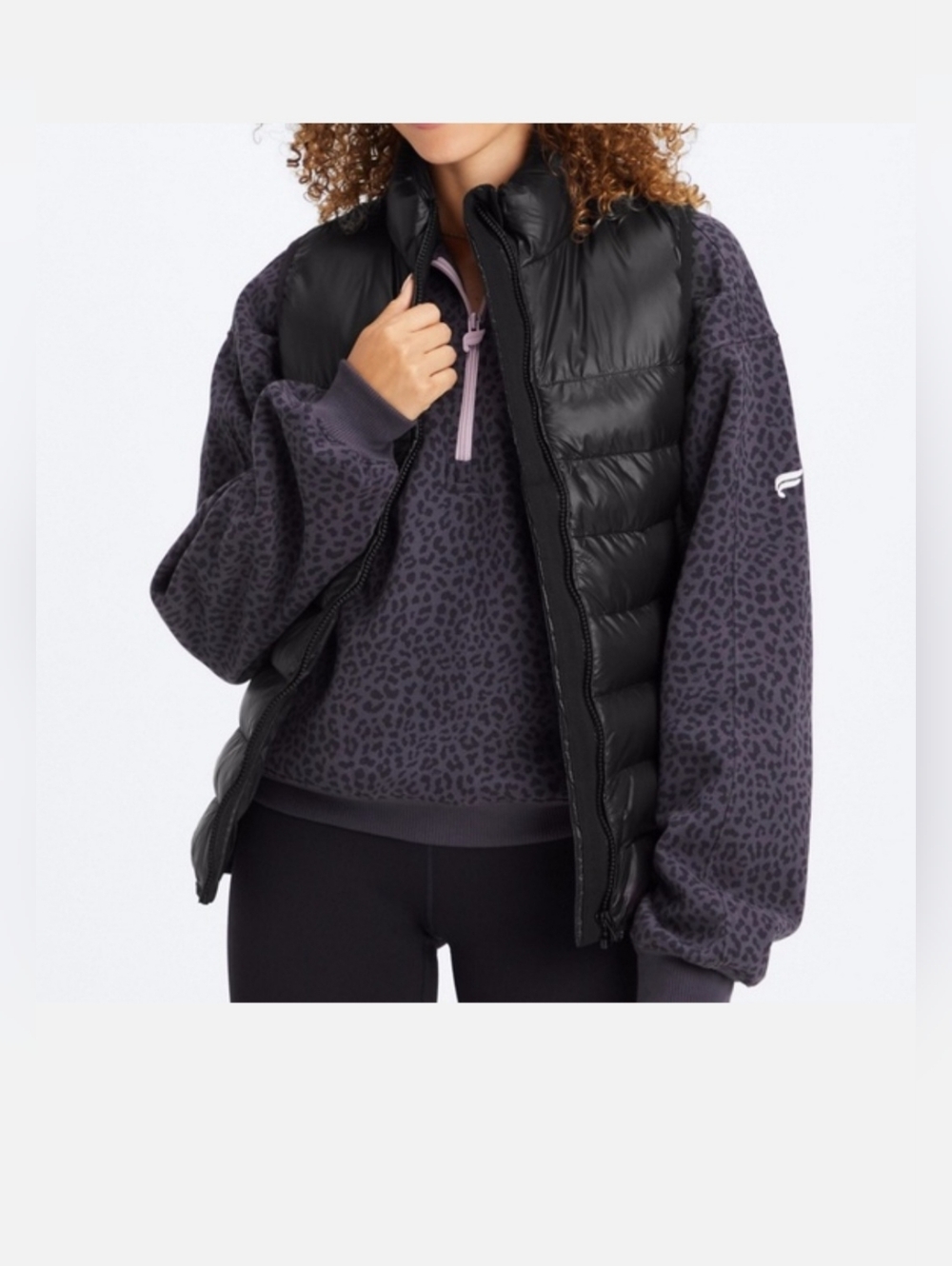 Women's Black Puffer Vest